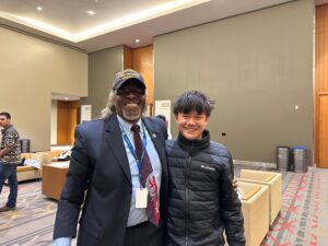 Jake at PASF with Board director Jerome
